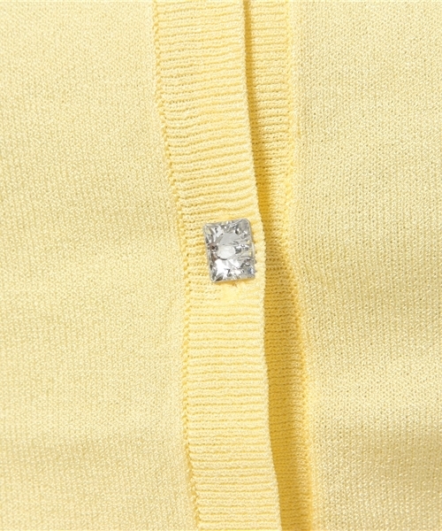 NATURAL BEAUTY BASIC（ナチュラルビューティーベーシック）の「ラウンドネックカーディガン（カーディガン/ボレロ・レディース・グレー/ホワイト/イエロー/ピンク/ネイビー・MEDIUM）」の14枚目の写真