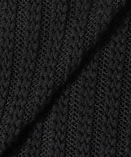 JOURNAL STANDARD relume(ジャーナルスタンダード レリューム)の「STRIPE LACE レギュラー半袖シャツ(シャツ/ブラウス・メンズ・アイボリー/ブラック/パープル・LARGE/MEDIUM)」の7枚目の写真