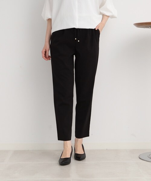 DRESKIP（ドレスキップ）の「◆【接触冷感/ストレッチ】オンにもオフにも 大人きれいなイージーテーパ－ドパンツ（その他パンツ・レディース・ライトブルー/ブラック/カーキ/ベージュ・02/03/04）」の8枚目の写真