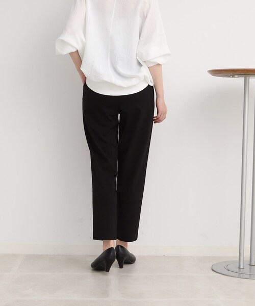 DRESKIP（ドレスキップ）の「◆【接触冷感/ストレッチ】オンにもオフにも 大人きれいなイージーテーパ－ドパンツ（その他パンツ・レディース・ライトブルー/ブラック/カーキ/ベージュ・02/03/04）」の10枚目の写真