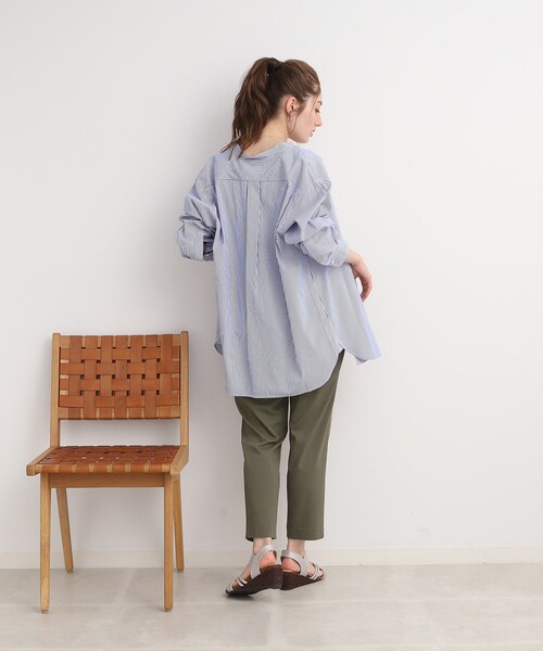 DRESKIP（ドレスキップ）の「◆【接触冷感/ストレッチ】オンにもオフにも 大人きれいなイージーテーパ－ドパンツ（その他パンツ・レディース・ライトブルー/ブラック/カーキ/ベージュ・02/03/04）」の13枚目の写真