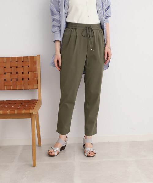 DRESKIP（ドレスキップ）の「◆【接触冷感/ストレッチ】オンにもオフにも 大人きれいなイージーテーパ－ドパンツ（その他パンツ・レディース・ライトブルー/ブラック/カーキ/ベージュ・02/03/04）」の15枚目の写真