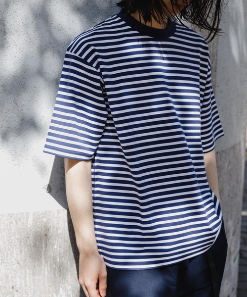 URBAN RESEARCH（アーバンリサーチ）の「『XLサイズあり』ストレッチボーダーTシャツ（Tシャツ/カットソー・メンズ・ブラック系その他/グレー系その他/ブルー系その他・MEDIUM/LARGE/X-LARGE）」の3枚目の写真