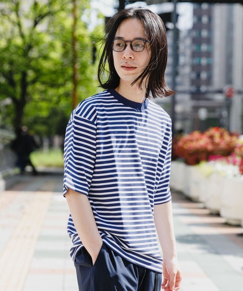 URBAN RESEARCH（アーバンリサーチ）の「『XLサイズあり』ストレッチボーダーTシャツ（Tシャツ/カットソー・メンズ・ブラック系その他/グレー系その他/ブルー系その他・MEDIUM/LARGE/X-LARGE）」の22枚目の写真