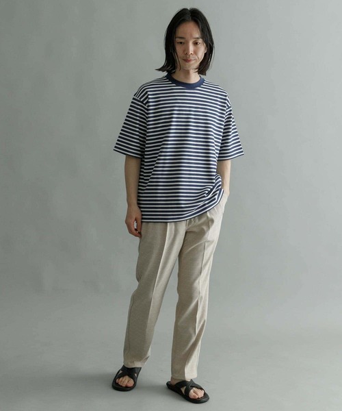 URBAN RESEARCH（アーバンリサーチ）の「『XLサイズあり』ストレッチボーダーTシャツ（Tシャツ/カットソー・メンズ・ブラック系その他/グレー系その他/ブルー系その他・MEDIUM/LARGE/X-LARGE）」の4枚目の写真