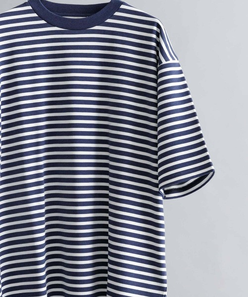 URBAN RESEARCH（アーバンリサーチ）の「『XLサイズあり』ストレッチボーダーTシャツ（Tシャツ/カットソー・メンズ・ブラック系その他/グレー系その他/ブルー系その他・MEDIUM/LARGE/X-LARGE）」の10枚目の写真