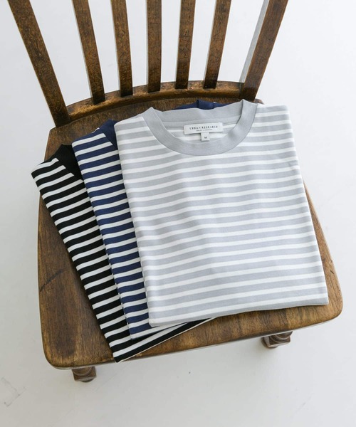 URBAN RESEARCH（アーバンリサーチ）の「『XLサイズあり』ストレッチボーダーTシャツ（Tシャツ/カットソー・メンズ・ブラック系その他/グレー系その他/ブルー系その他・MEDIUM/LARGE/X-LARGE）」の11枚目の写真