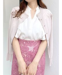 MERCURYDUO | ビジューボタン付きクルーネックカーディガン(カーディガン/ボレロ)