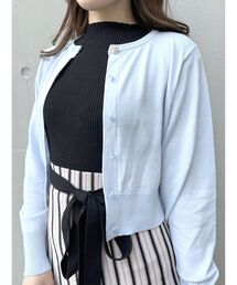 MERCURYDUO | ビジューボタン付きクルーネックカーディガン(カーディガン/ボレロ)