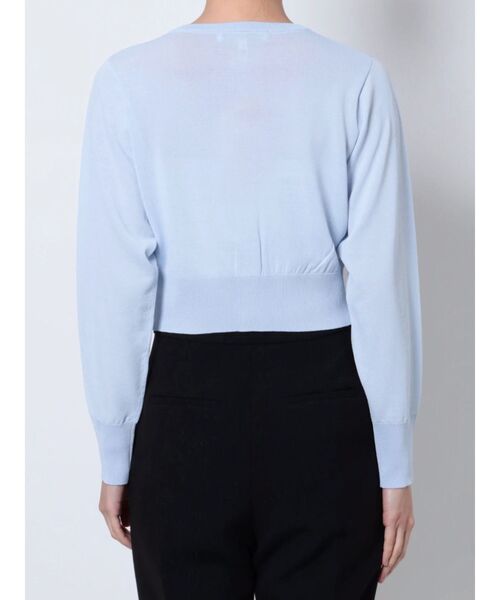 MERCURYDUO（マーキュリーデュオ）の「ビジューボタン付きクルーネックカーディガン（カーディガン/ボレロ・レディース・ベージュ/ライトブルー/ブラック/イエロー/ピンク/オフホワイト・FREE）」の18枚目の写真