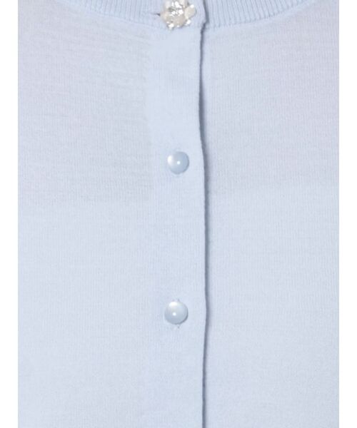 MERCURYDUO（マーキュリーデュオ）の「ビジューボタン付きクルーネックカーディガン（カーディガン/ボレロ・レディース・ベージュ/ライトブルー/ブラック/イエロー/ピンク/オフホワイト・FREE）」の8枚目の写真