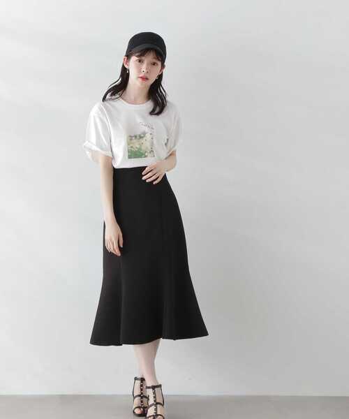 EDIT COLOGNE（エディットコロン）の「＜Ｅ＞フォトプリントＴシャツ（Tシャツ/カットソー・レディース・ホワイト・FREE）」の7枚目の写真