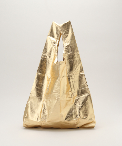 U by SPICK&SPAN（ユーバイスピックアンドスパン）の「【BAGGU/バグゥ】 Standard BAGGU Metallic（ショルダーバッグ・レディース・シルバー/ゴールド・FREE）」の14枚目の写真