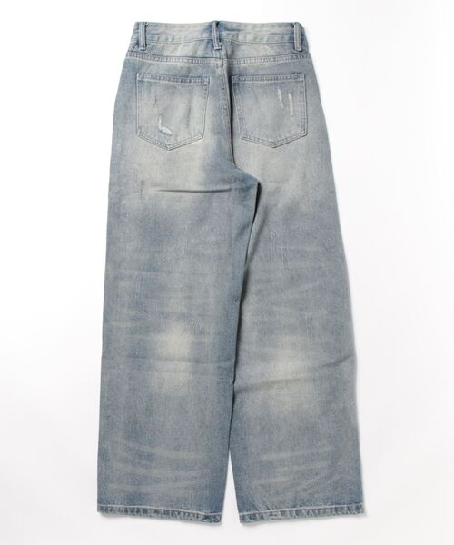 WESTBOY（ウエストボーイ）の「ウォッシュドダメージデニムパンツWO23S3PT03【WB ORIGINALS】（デニムパンツ・メンズ・ブルー・L/M/XL）」の12枚目の写真