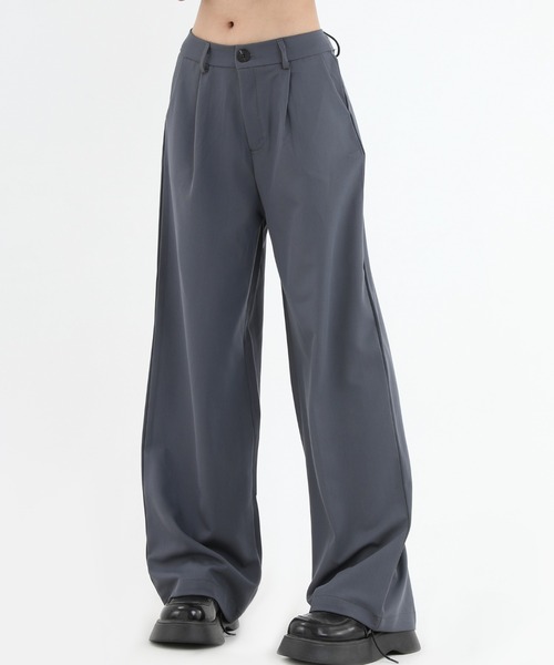 A‘gem 9（エージェムナイン）の「A'GEM/9 × .kom『INSstudios/インスステュディオス』ワイドスラックス（スラックス・メンズ・ブラック/グレー・M）」の13枚目の写真