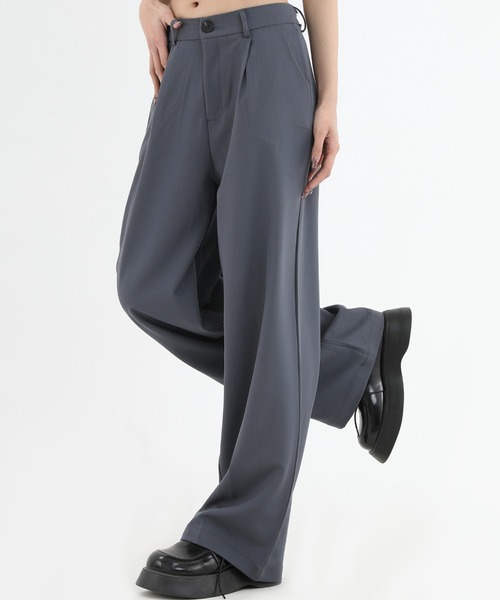 A‘gem 9（エージェムナイン）の「A'GEM/9 × .kom『INSstudios/インスステュディオス』ワイドスラックス（スラックス・メンズ・ブラック/グレー・M）」の11枚目の写真