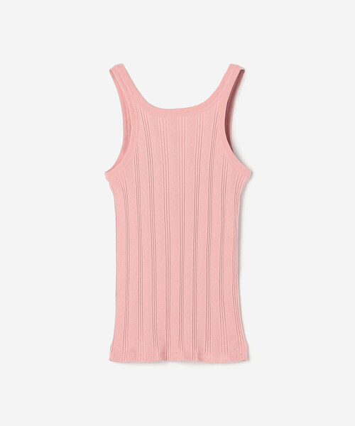 YOUNG&OLSEN The DRYGOODS STORE(ヤングアンドオルセン)の「YOUNG & OLSEN The DRYGOODS STORE | ランダムリブ タンクトップ WOMEN(タンクトップ・レディース・ライトグリーン/ピンク/ホワイト・1)」の3枚目の写真