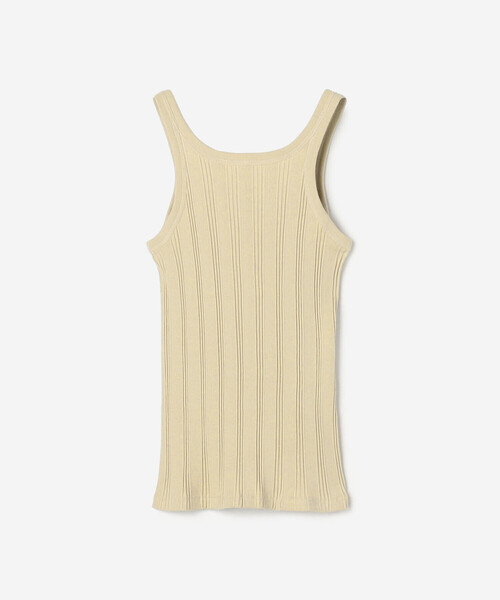 YOUNG&OLSEN The DRYGOODS STORE(ヤングアンドオルセン)の「YOUNG & OLSEN The DRYGOODS STORE | ランダムリブ タンクトップ WOMEN(タンクトップ・レディース・ライトグリーン/ピンク/ホワイト・1)」の7枚目の写真