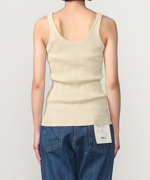 YOUNG&OLSEN The DRYGOODS STORE(ヤングアンドオルセン)の「YOUNG & OLSEN The DRYGOODS STORE | ランダムリブ タンクトップ WOMEN(タンクトップ・レディース・ライトグリーン/ピンク/ホワイト・1)」の12枚目の写真