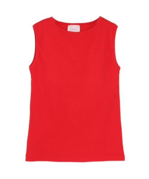 AMAIL（アマイル）の「Back slit pat cloth（タンクトップ・レディース・レッド/ホワイト/ブラック/ブルー・FREE）」の16枚目の写真