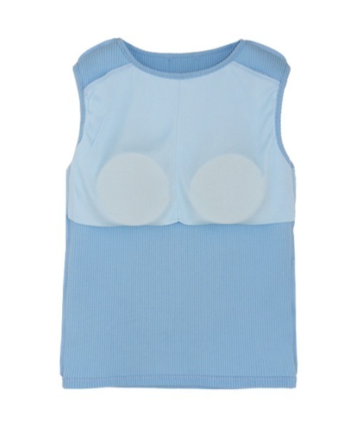 AMAIL（アマイル）の「Back slit pat cloth（タンクトップ・レディース・レッド/ホワイト/ブラック/ブルー・FREE）」の14枚目の写真