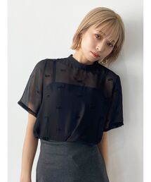 EMODA | シアーロゴトップ(Tシャツ/カットソー)