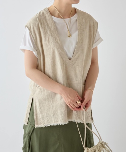BEARDSLEY（ビアズリー）の「リネンベスト（ベスト）」 - WEAR