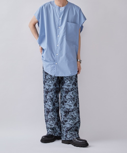 ITTI(イッチ)の「【ITTI × Lui's / イッチ×ルイス】Exclusive デザインノースリーブシャツ(シャツ/ブラウス・メンズ・ブラック/サックスブルー・FREE)」の21枚目の写真