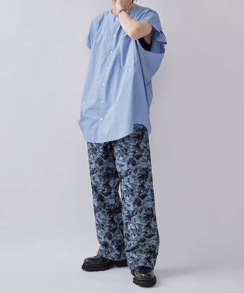ITTI(イッチ)の「【ITTI × Lui's / イッチ×ルイス】Exclusive デザインノースリーブシャツ(シャツ/ブラウス・メンズ・ブラック/サックスブルー・FREE)」の22枚目の写真