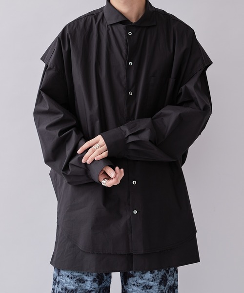 ITTI(イッチ)の「【ITTI × Lui's / イッチ×ルイス】Exclusive デザインノースリーブシャツ(シャツ/ブラウス・メンズ・ブラック/サックスブルー・FREE)」の15枚目の写真