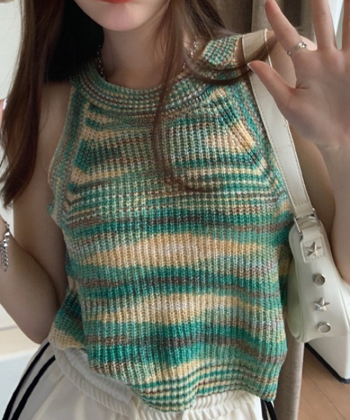 deux amour（ドゥーザムール）の「レインボーホルターキャミ（その他トップス・レディース・イエロー/オレンジ/グリーン/ホワイト・FREE）」の12枚目の写真