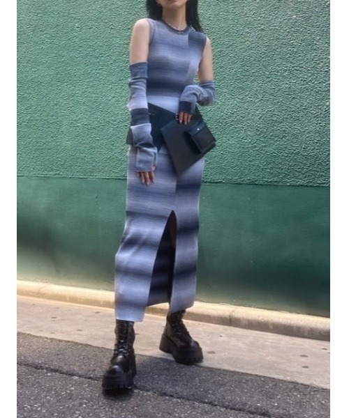 SLY（スライ）の「GRADATION ARM COVER グラデーション アームカバー セットアップ可能（アームカバー・レディース・ブラック系その他2/ピンク系その他・FREE）」の20枚目の写真