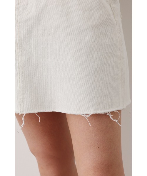 RODEO CROWNS WIDE BOWL（ロデオクラウンズワイドボウル）の「V/L denim short skirt（デニムスカート・レディース・ホワイト/ライトブルー・SMALL/MEDIUM）」の13枚目の写真