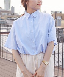 クロップド半袖シャツ