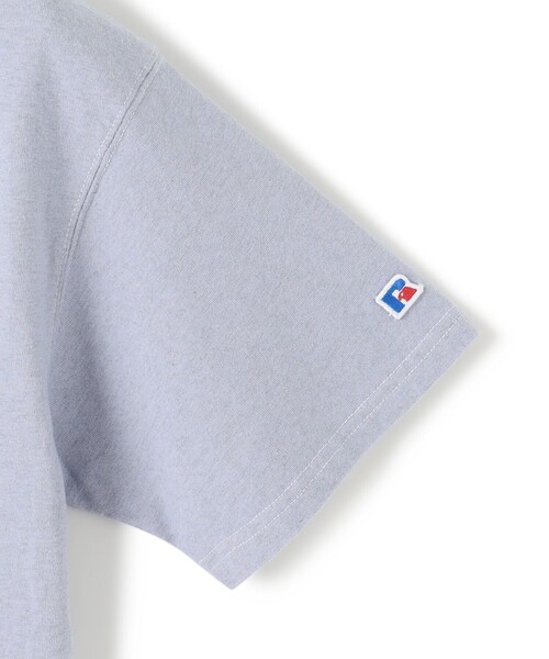 J.PRESS YORK STREET（ジェイプレスヨークストリート）の「【UNISEX】RUSSELL×YORK STREET ロゴTシャツ（Tシャツ/カットソー・メンズ・ブルー系/ライトグレー系/ホワイト系/ネイビー系/ふじ色系/ピンク系・LARGE/X-LARGE/MEDIUM）」の9枚目の写真