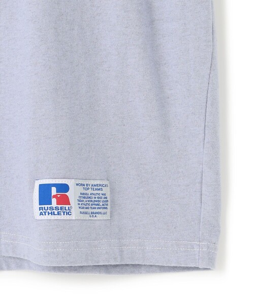 J.PRESS YORK STREET（ジェイプレスヨークストリート）の「【UNISEX】RUSSELL×YORK STREET ロゴTシャツ（Tシャツ/カットソー・メンズ・ブルー系/ライトグレー系/ホワイト系/ネイビー系/ふじ色系/ピンク系・LARGE/X-LARGE/MEDIUM）」の10枚目の写真
