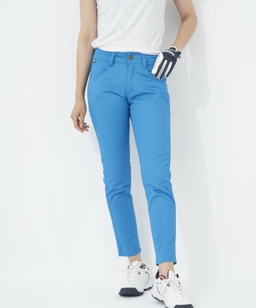 FILA GOLF(フィラゴルフ )の「【FILA GOLF:フィラゴルフ】レディースロングパンツ ゴルフ(その他パンツ・レディース・ブルー/ライトピンク/ホワイト/ネイビー/グレー・MEDIUM/LARGE/X-LARGE)」の1枚目の写真