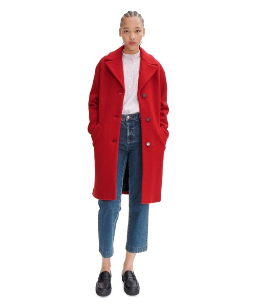 A.P.Cアーペーセー ウール ロングコート XS Next：日本 A.P.C. Lea テクスチャード ウール ロングコート from Next