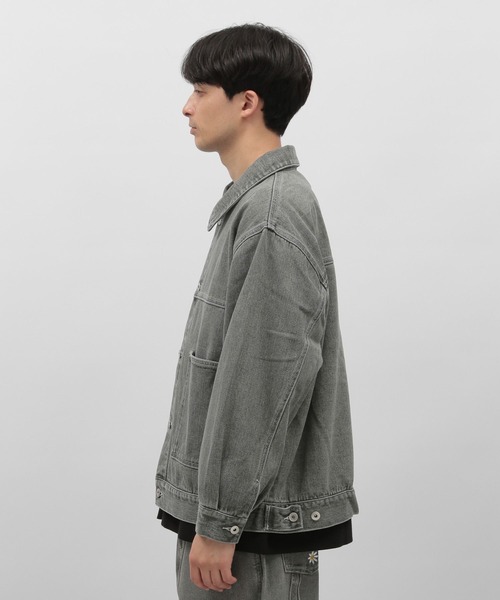 LAKOLE(ラコレ)の「デニムトラッカージャケット / 967926(デニムジャケット・メンズ・ネイビー/グレー/ブラック・MEDIUM/LARGE)」の11枚目の写真