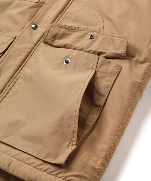 CHUMS(チャムス)の「CHUMS/チャムス ジャケット キャンピングボアパーカー 無地 ジップアップ CH04-1384(マウンテンパーカー・メンズ・カーキ/ブラック/ダークベージュ/カーキ系・M/L/XL)」の13枚目の写真