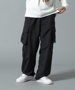 CIOTA スビンコットンジャングルファーテーグ ブラック カーゴパンツ