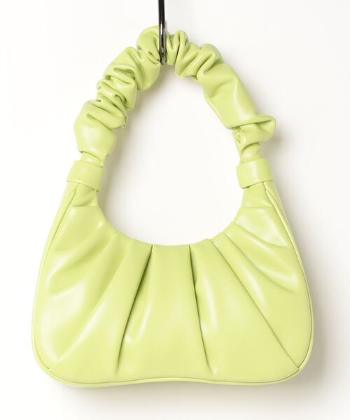 JW PEI（ジェイダブリューペイ）の「JW PEI/Gabbi Ruched Hobo Handbag（ハンドバッグ・レディース・ライム/アイボリー/ライトベージュ・FREE）」の5枚目の写真