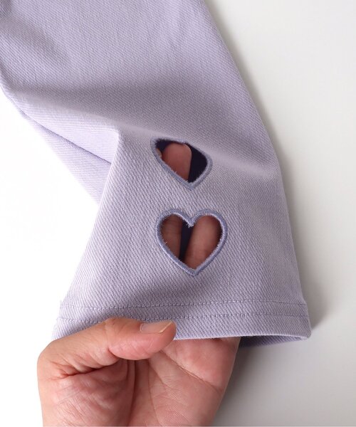 apres les cours（アプレレクール）の「【WEB限定/防汚加工】フレアハート/7days Style pants（その他パンツ・キッズ・ラベンダー/ブラック/インディゴブルー・90/100/130/120/110/80）」の7枚目の写真