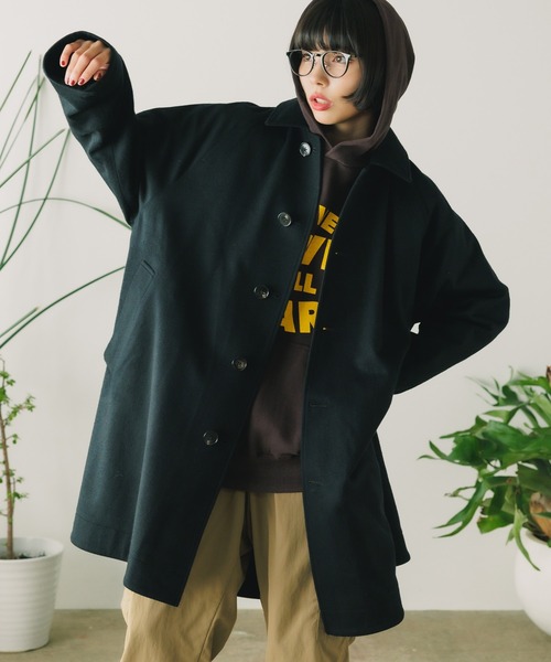 値下げ!!TICCA ティッカ リバーシブルステンカラーコート TICCA (ティッカ) リバーシブルステンカラーロングコート