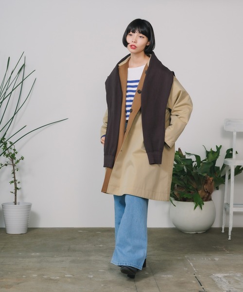 セール】TICCA/ティッカ ウールリバーシブルステンカラーコート