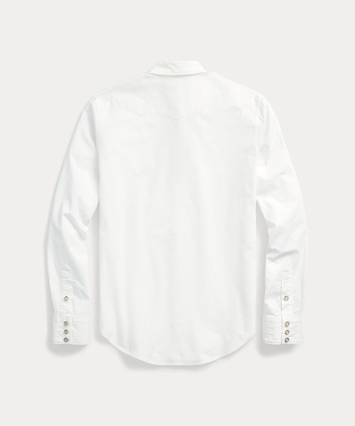 RRL(ダブル アール エル)の「スリム フィット ポプリン ウエスタン シャツ(シャツ/ブラウス・メンズ・ホワイト・XL/L/M/XS/S/XXS/XXL)」の4枚目の写真