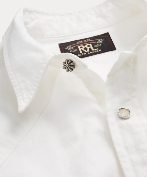 スリム フィット ポプリン ウエスタン シャツ（シャツ/ブラウス）｜RRL