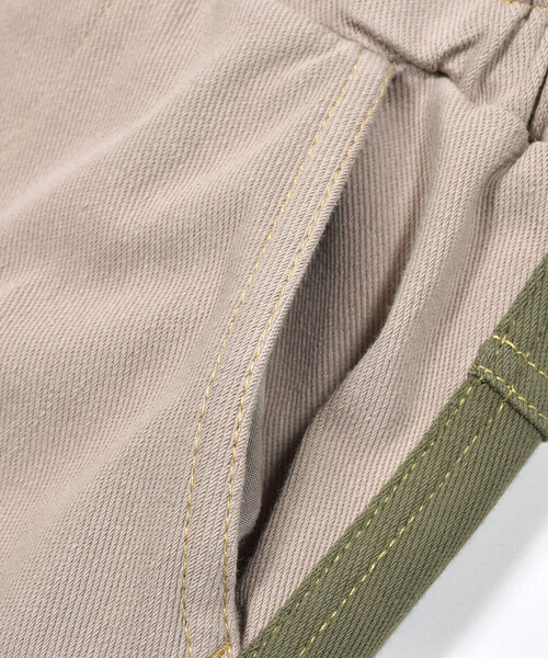 Noeil aime BeBe（ノイユエイムベベ）の「ニットツイル配色カーゴパンツ(80~130cm)（カーゴパンツ・キッズ・ベージュ/グリーン・110cm/120cm/100cm/90cm/130cm）」の20枚目の写真