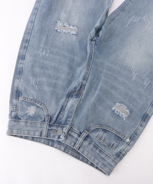 Lace Ladies（レースレディース）の「ハイウエストダメージワイドデニムパンツ（デニムパンツ・レディース・ブルー・S/L/M/XL）」の19枚目の写真