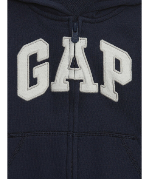 GAP（ギャップ）の「Babygap Gapロゴ ジップアップパーカー（パーカー・キッズ・ライトグレー/ブルー・12-18M/18-24M/3 YRS/5 YRS/4 YRS/2 YRS/6-12 M）」の4枚目の写真